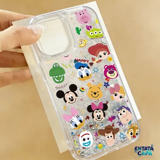 Capinha de Celular iversão Toy Story Areia Movediça Para iPhone 17 Pro Max 16 16E 13 11 15 14 Plus XR Air XS Capa