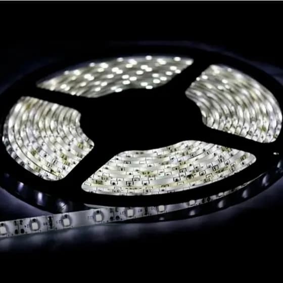 LED de 5 Metros Cor neutra com silicone 12V