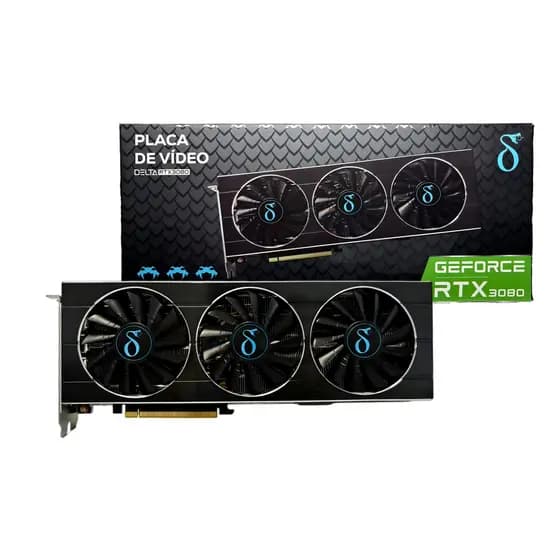 Placa De Vídeo RTX 3080 Nvidia Geforce 10gb Gddr6x 320bit RTX 30 Series RTX3080