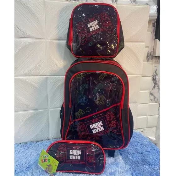 Mochila Masculina Infantil Game Over - Mochila Escolar - Mochila Infantil - Mochila Masculina