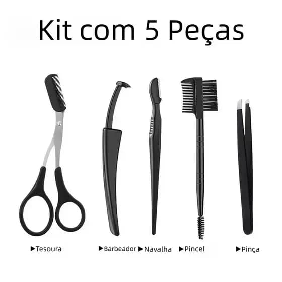 Kit 5 Peças Design para Sobrancelhas