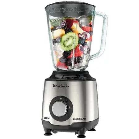 Liquidificador Molimix Pratic Glass Jarra De Vidro Prateado 220 V