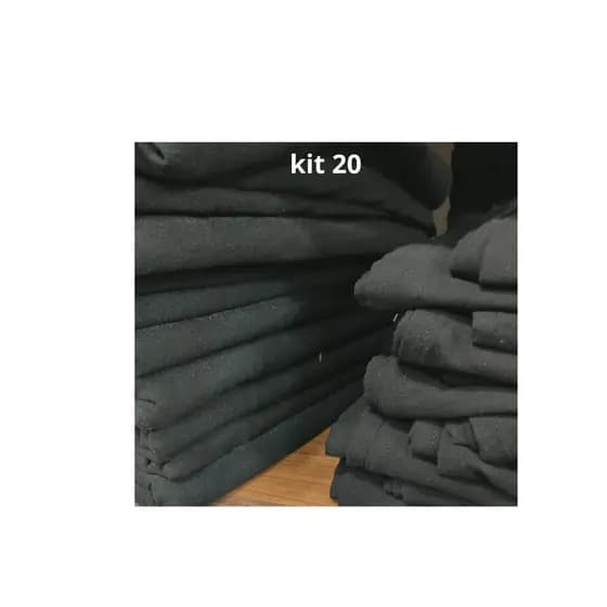 Kit 20 Pano Preto De Copa Mc 08.. 45*70cm