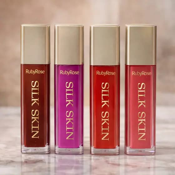 kit 4 Gloss/Lip Oil labial Hidratante Ruby Rose