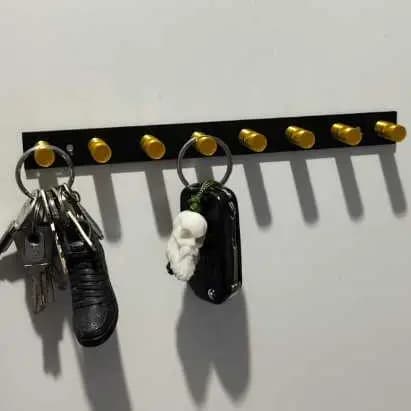 Porta Chaves Parede Adesivo sem Furo Gancho Organização Acessório Funcional Escritório Decoração