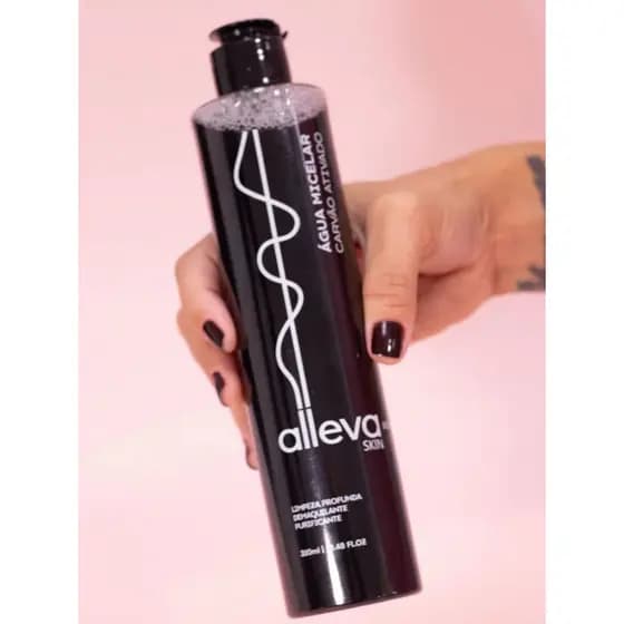 Água Micelar Carvão Ativado Refrescante 310ml - Alleva