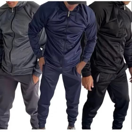 KIT 3 ou 1 JAQUETAS CORTA VENTO CHIMPA ESPORTIVO E CASUAL CASACO DE FRIO