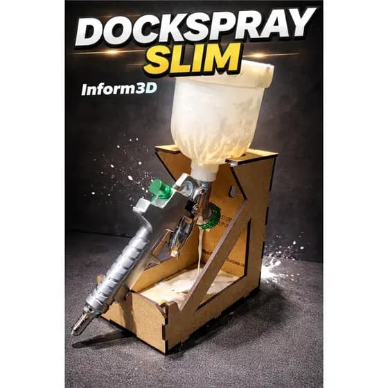 Suporte Pistola De Pintura Profissional Hvlp Dockspray Slim