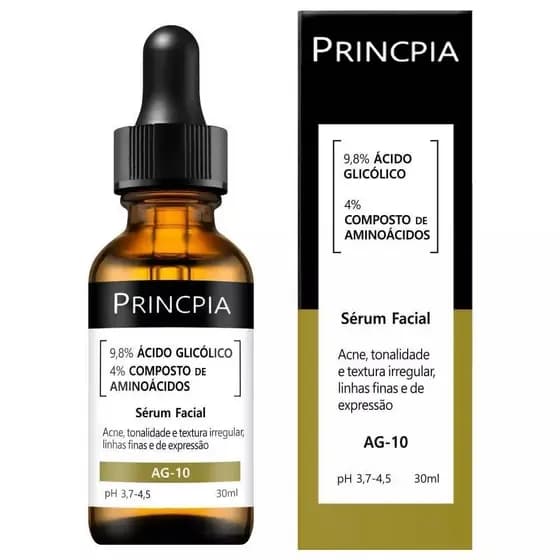 AG-10 Sérum com 9,8% de Ácido Glicólico e 4% de composição de aminoácidos 30ml