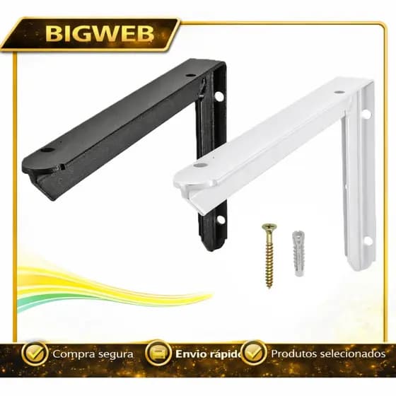 KIT 2 SUPORTE MÃO FRANCESA PIA BANCADA GRAPA ENTRUSO 200kg 10CM