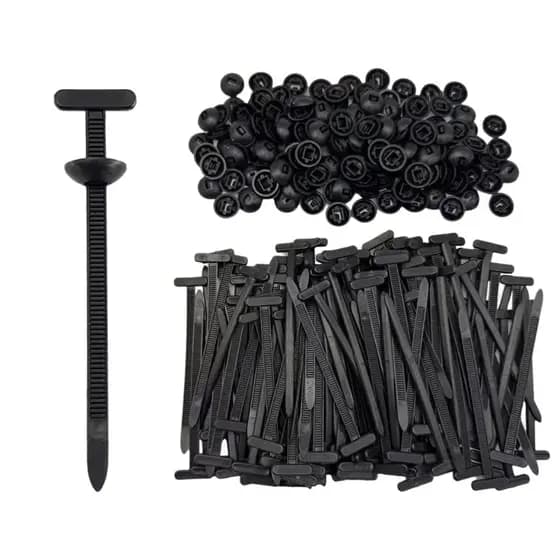 Conjunto de 50 peças de Nylon clipe de carro fivela cabo tamanho 90*20*5MM fivela tamanho 14mm-preto