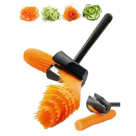 Multifuncional Espiral Flor shaper Pepino Cenoura Cozinha Placa Criativa Decoração Ferramenta De Corte De Frutas E Veget