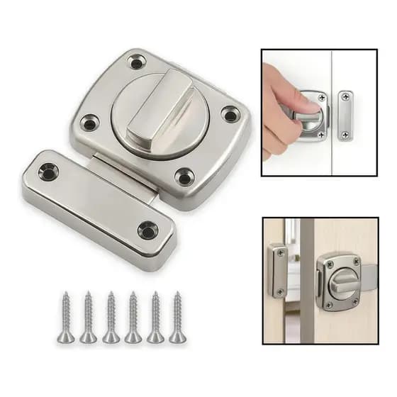 Fechadura Trava De Segurança liga de zinco Porta De Aço Inox Tranca Anti Roubo Fácil instalação