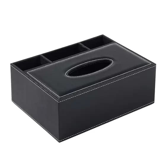Caixa de tecido multifuncional, suporte de tecido e suporte de guardanapo de armazenamento de papelaria