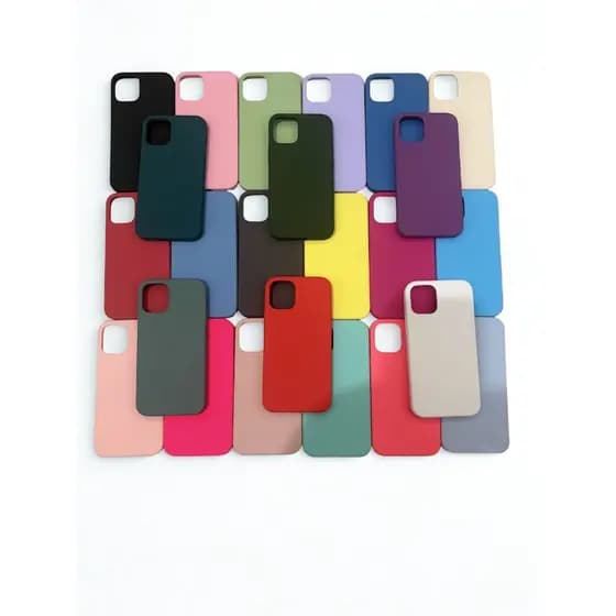 Kit 3,5 e 10 Capinhas iPhone 12 Mini de Silicone Aveludado Premium Cores Sortidas Alta Proteção