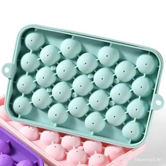Forma de Bola de Gelo de 25 Graus, Silicone Flexível, Fácil Liberação para Limpar Bolas, Cubo de Festa G9DK