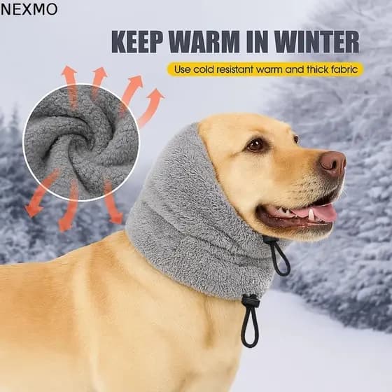 NEXMO Capa Para Cabeça De Animais De Estimação , Protetores De Orelha Calmantes Cães Respiráveis À Prova De Vento Macios