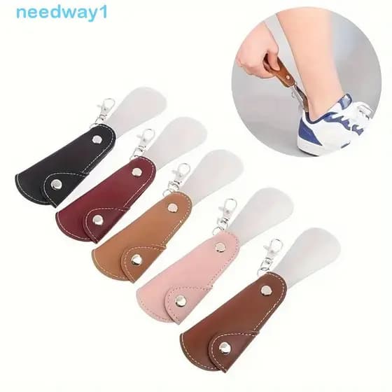 Calçadeira Dobrável NEEDWAY , Auxílio Conveniente Para Uso De Sapatos De Aço Inoxidável , Levantador , Portátil Fácil De