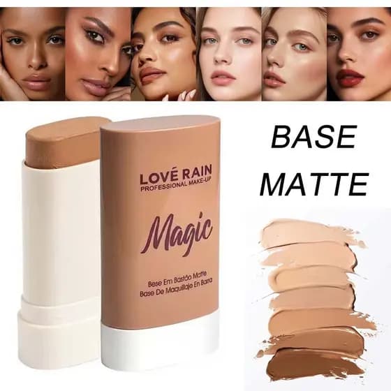 Base Em Bastão Matte Corretivo Fosca Alta Cobertura 6 Cores Disponíveis À Prova da Água De Longa Duração