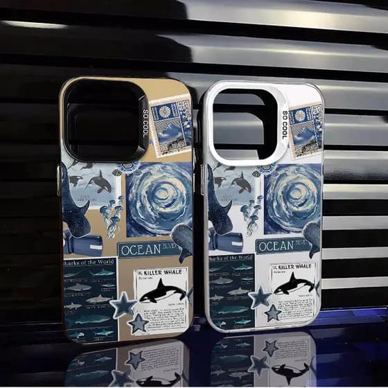 Capinha de celular para Samsung S24 Ultra S25 Ultra A15 A16 A14 A13 A17 A07 A05 A55 A35 capinha oceano 252