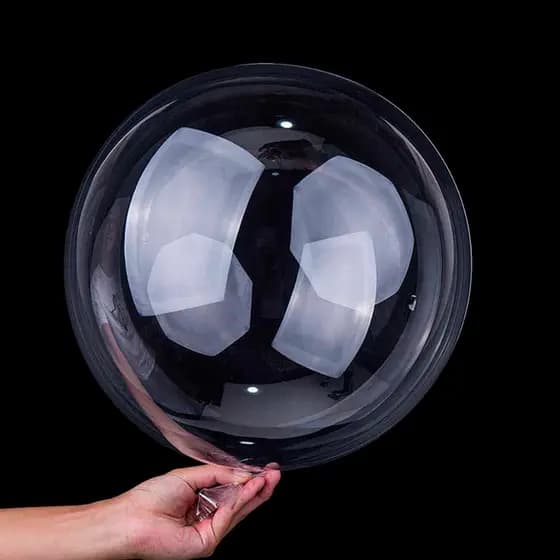 KIT 5/10/25/50 Balão Bubble 18 Polegadas 45 Cm Cristal Festas Eventos Aniversario