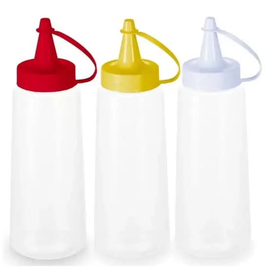 Bisnaga Maionese Catchup Mostarda Molho Pimenta Caseiro Tubo Para Lanchonete Bar