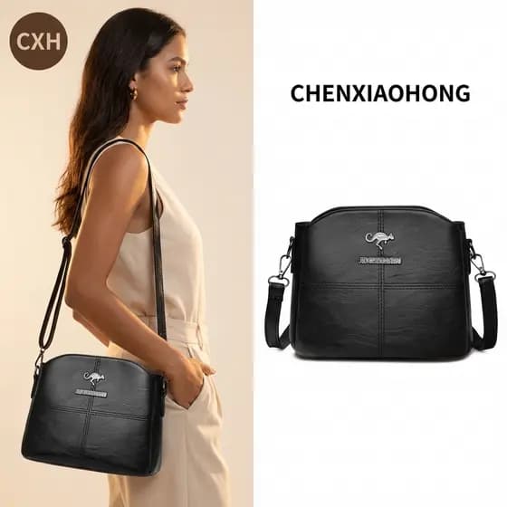 CHENXIAOHONG Bolsa Feminina Transversal Ombro Único Couro Sintético Estilo Moda para Trabalho e Passeios