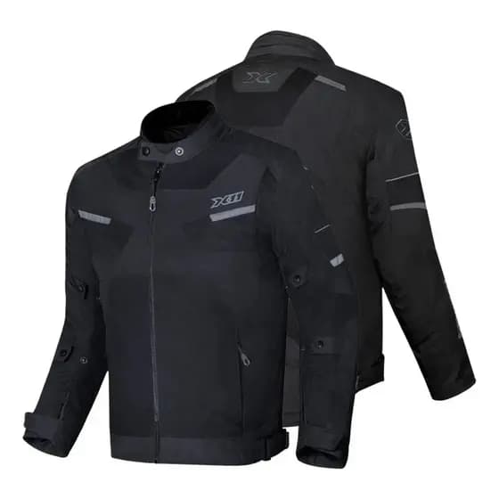 Jaqueta X11 Breeze 2 Masculina Preta E Cinza Impermeável