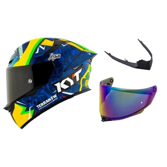 Capacete Kyt Tt-revo Diogo Moreira com aerofólio + viseira extra