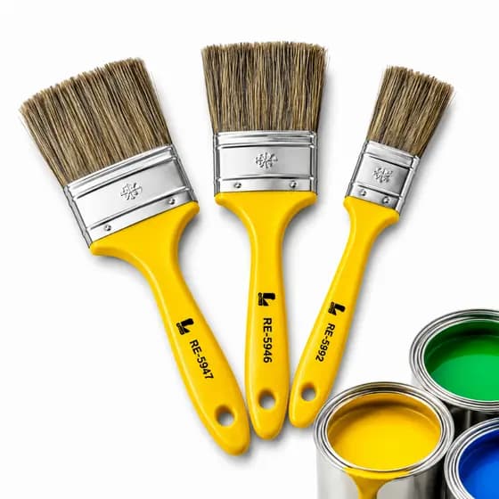 Kit Pincel Trincha 3 Peças Profissional Pintura Parede Madeira Verniz Acrílica Látex
