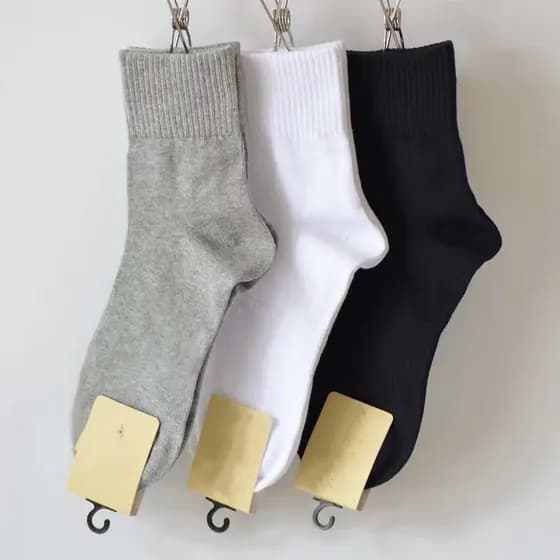 3/6/12 Pares de Meias Masculina Cano Alto Confortável Casual e À moda,adequado para desportos tamanho 40-46