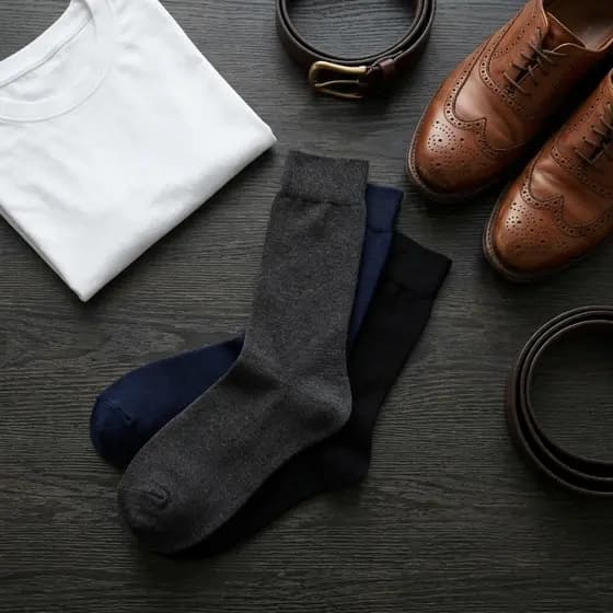 Kit 3/6/12 Pares Meias Cano Médio Algodão Macio Masculinas Tamanho 37-44 Masculino