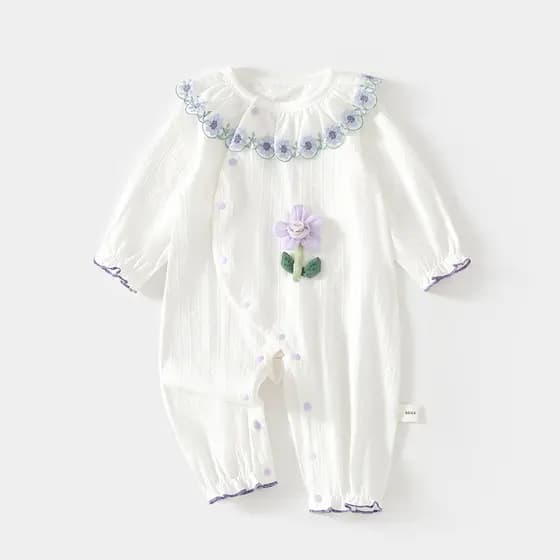 Bebê bebê verão macacão bebê verão Jacquard fino quimono macacão ar condicionado roupas bebê recém-nascido macacão