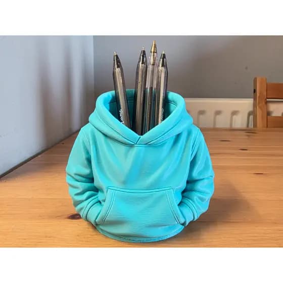 Porta Canetas Moletom Criativo | Organizador de Mesa Porta Lápis Canetas Decorativo