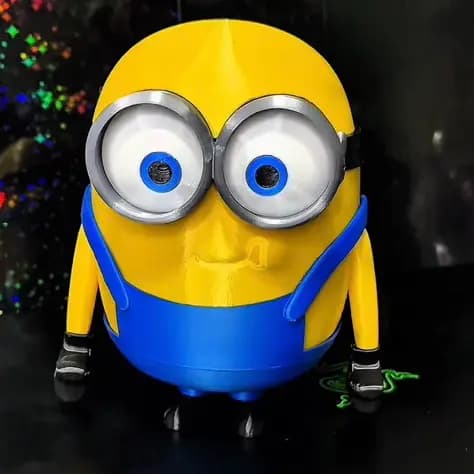 Boneco Minion 3D Colecionável Decorativo Miniatura Geek em PLA, Presente Criativo