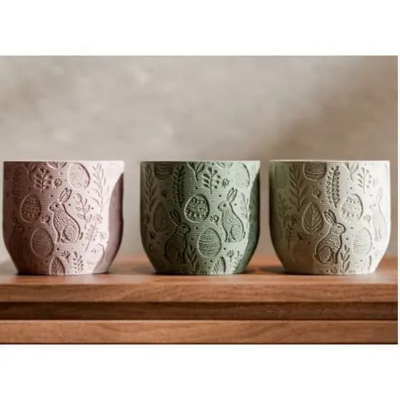 Vasos decorativos de páscoa | coelho da pascoa | tigelas | Pote | decoração mesa | sala | presentes