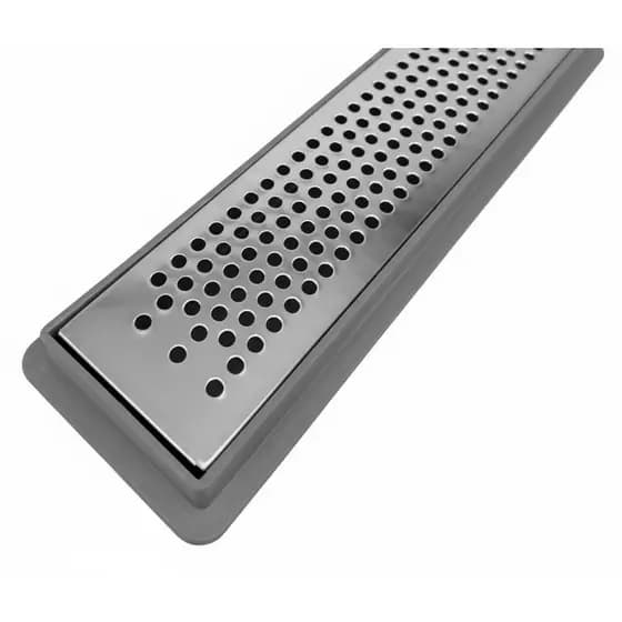 Ralo Linear Inox 5cm Sifonado Para Banheiro Seca o Box Sacada Bolinha 100cm 90 cm 80 cm 70 cm 50 cm