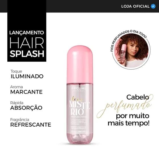 Hair Splash Doce Mistério – Perfume Capilar Envolvente