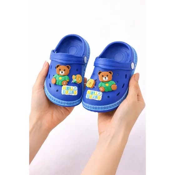 Sandália Ursinho Azul Infantil e Teen em EVA – Leve, Confortável e Antiderrapante - B1