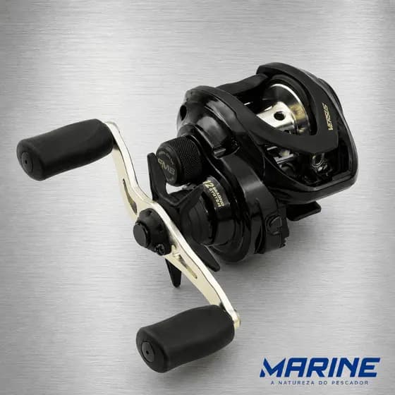 Carretilha Marine Sports Versus 12000 GTS 12 Rolamentos 8.1:1 Freio Magnético FMB Anti Cabeleira