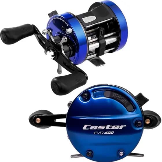 Carretilha Marine Sports Caster EVO 400 Perfil Alto Drag 8kg Pesca Pesada Tambaqui Original