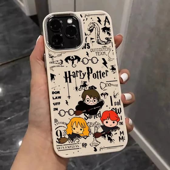 Capa para iPhone XR XS MAX 11 12 13 14 15 16 17 PRO MAX Harry Potter Silicone Anti-impact Frete Grátis,Envio 24h