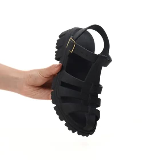 Papete Sandália Aranha Tratorada Fisherman Feminina Plataforma Chunky Urbana Aesthetic Top