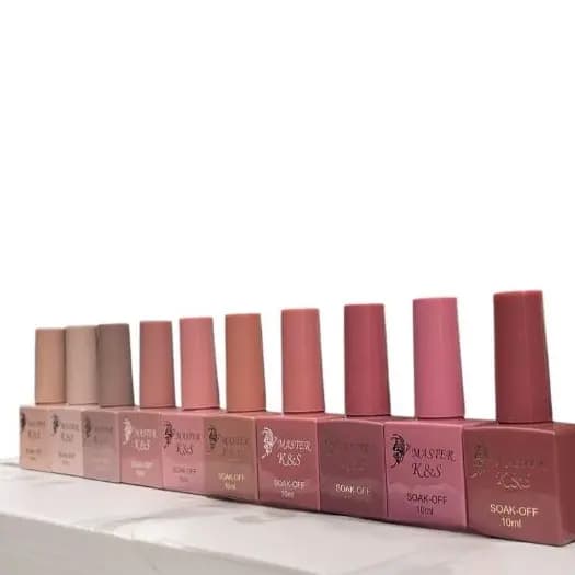 Kit de Esmalte com 10 UND em Gel 10ml Tons Rose