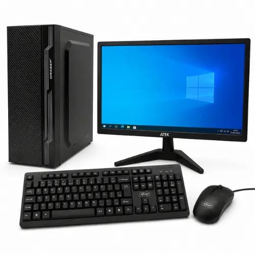 Computador Completo Intel Core i5 8GB SSD 256GB Monitor 20" WiFi Teclado Mouse Escritório Trabalho