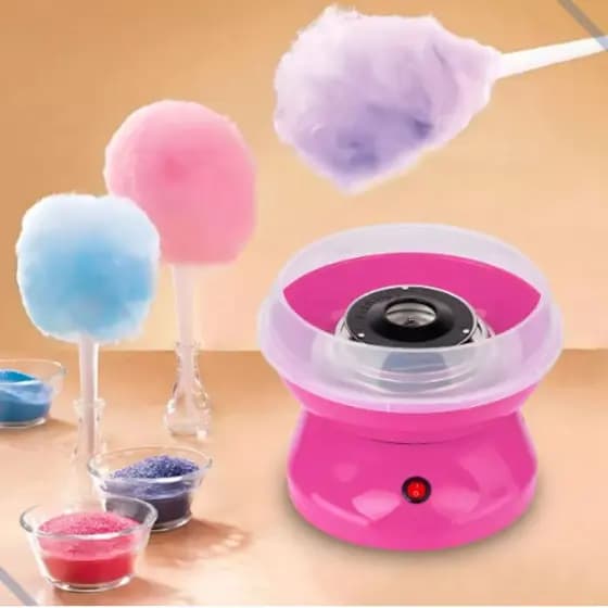 Mini Maquina De Algodao Doce Eletrica Portatil Festa Infantil