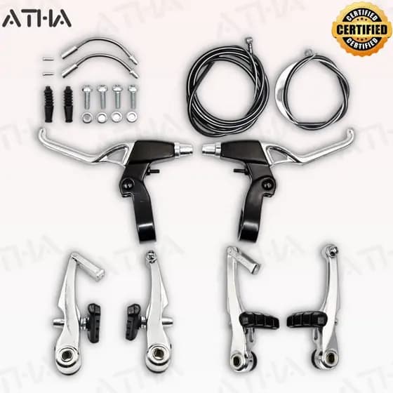Kit De Freio V-Orbital Aluminio C/Cabo Tipo Logan Jogo Bicicleta break-ATHA