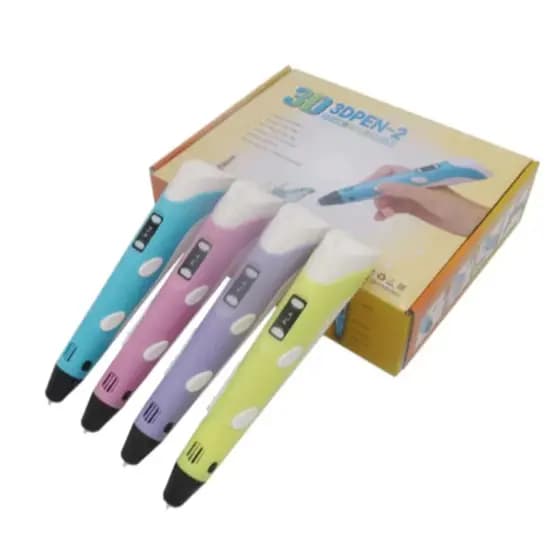 Caneta 3D Impressora Manual Infantil e Adulto Com Filamentos DIY Filamento Plastico Seguro Para Crianças