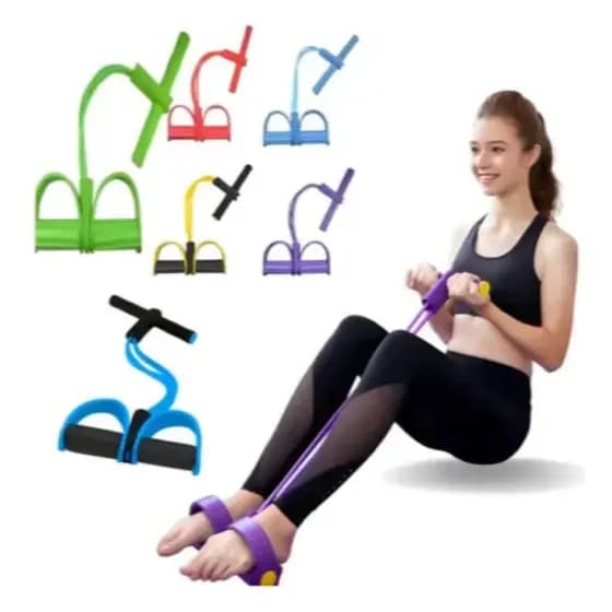 Elástico Treino Extensor Exercício Em Casa Fitness Musculação com Apoio para os Pés-7309