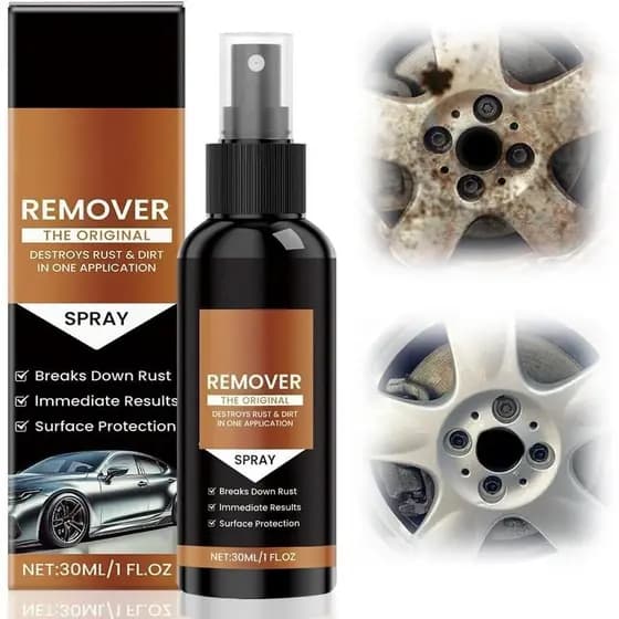 Spray Removedor de Ferrugem, Atualização 2025 para Remoção de Arranhões em Carros, Limpa e Seca Superfícies Metálicas, C